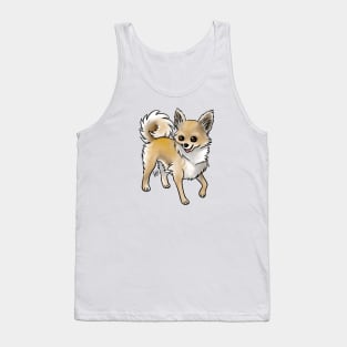 Dog - Chihuahua - Long Haired - Fawn Tank Top